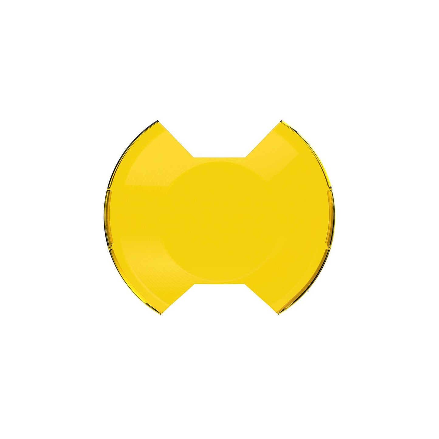 Kc Hilites Light Cover - SlimLite - 8 in Round Light - Snap On - Polycarbonate - Yellow Textured - Each