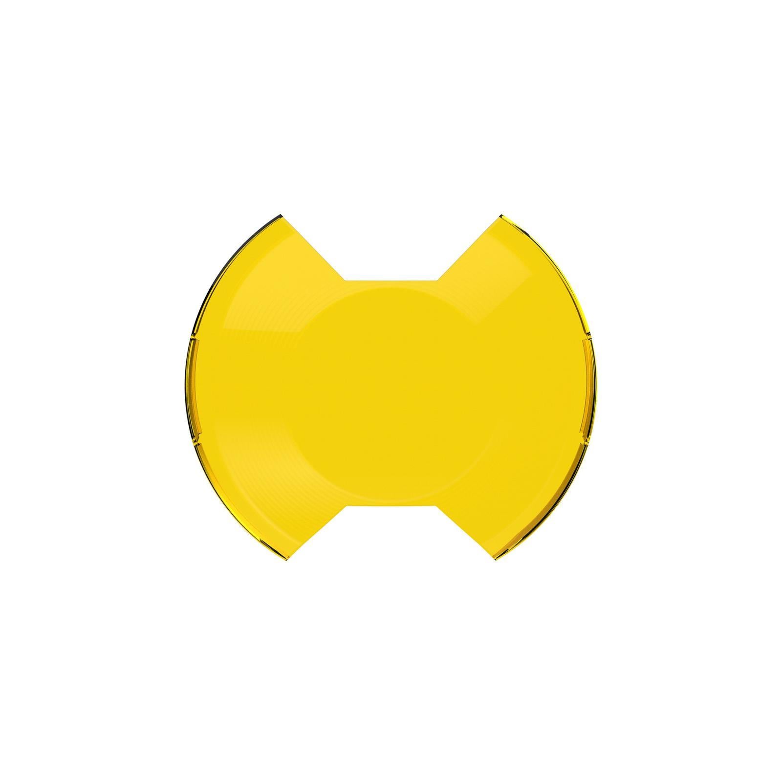 Kc Hilites Light Cover - SlimLite - 8 in Round Light - Snap On - Polycarbonate - Yellow Textured - Each