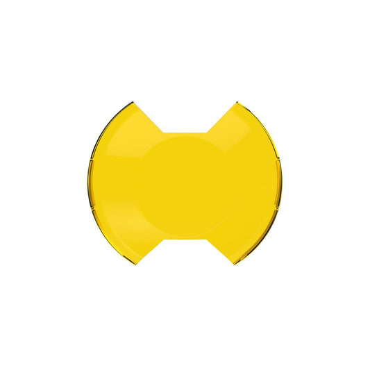 Kc Hilites Light Cover - SlimLite - 8 in Round Light - Snap On - Polycarbonate - Yellow Textured - Each