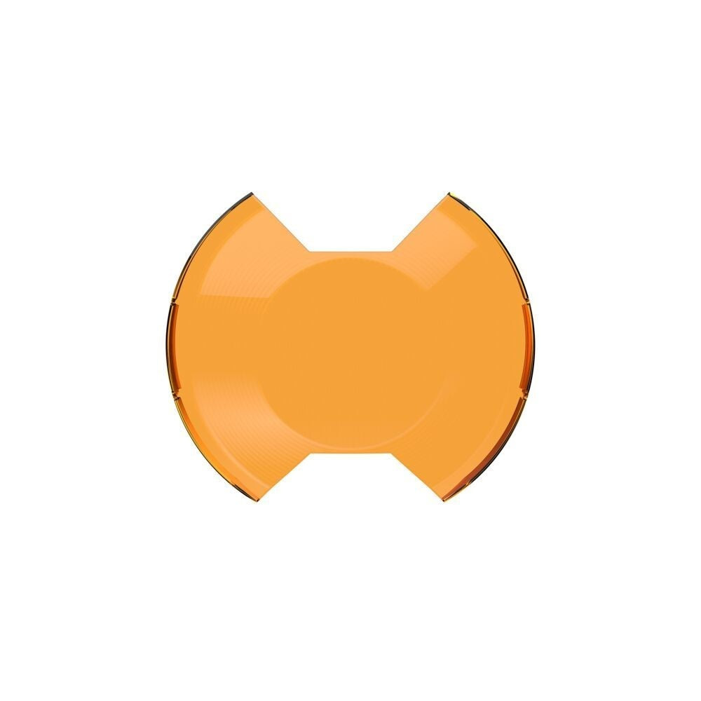 Kc Hilites Light Cover - SlimLite - 8 in Round Light - Snap On - Polycarbonate - Amber Textured - Each