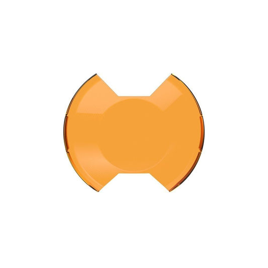 Kc Hilites Light Cover - SlimLite - 8 in Round Light - Snap On - Polycarbonate - Amber Textured - Each
