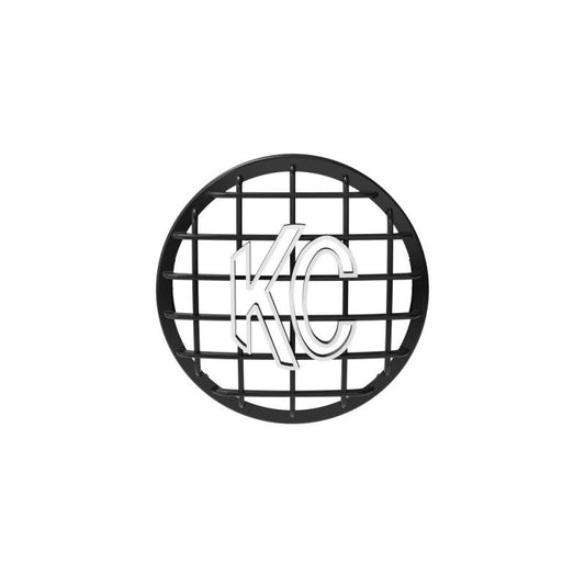 Kc Hilites Light Cover - SlimLite Stone Guard - 8 in Round Light - Snap On - Plastic - Black - Each