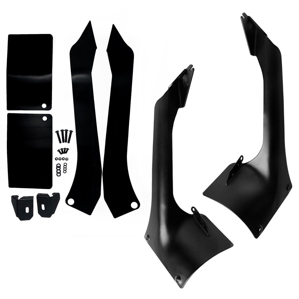 Kc Hilites Light Bracket Kit - Windshield Mount - Steel - Black Powder Coat - 50 in Light Bar - Jeep Wrangler JL