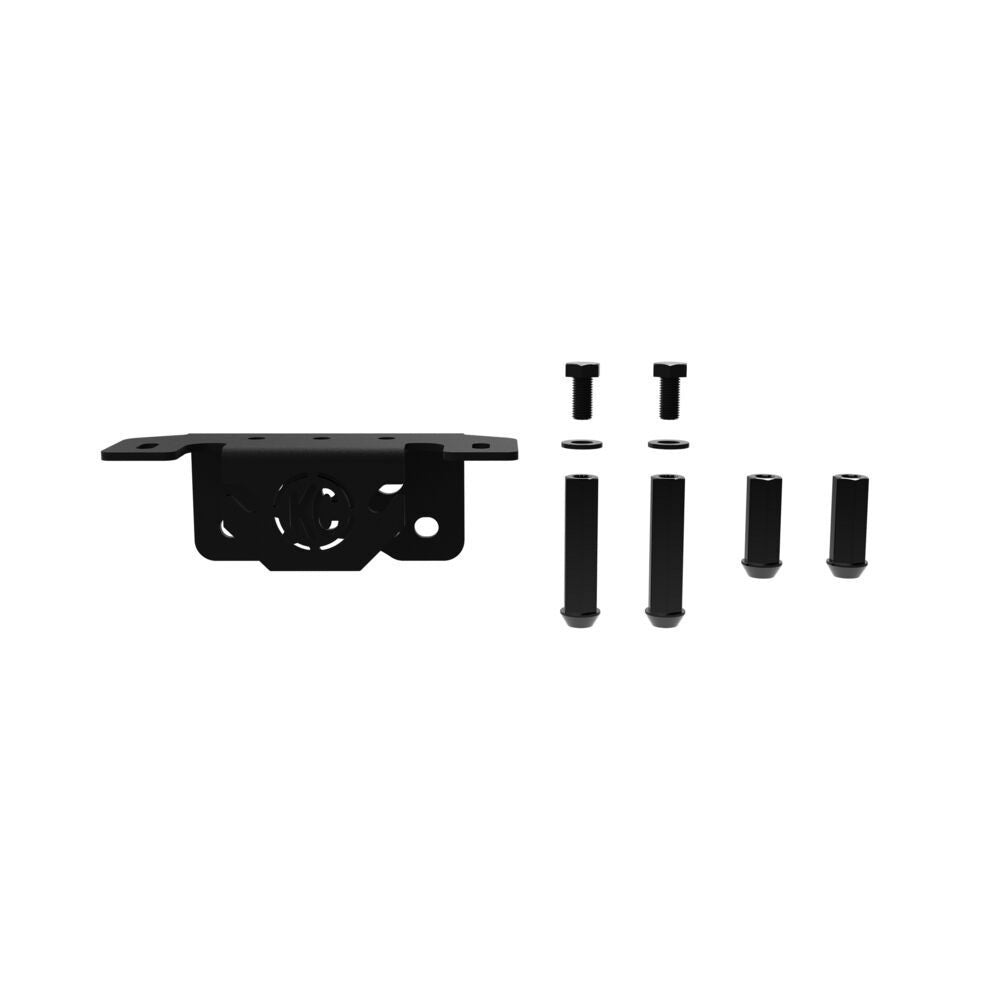 Kc Hilites Light Bracket Kit - Spare Tire Mount - Steel - Black Powder Coat - Pod Lights - Jeep Wrangler JL 2018-24 -
