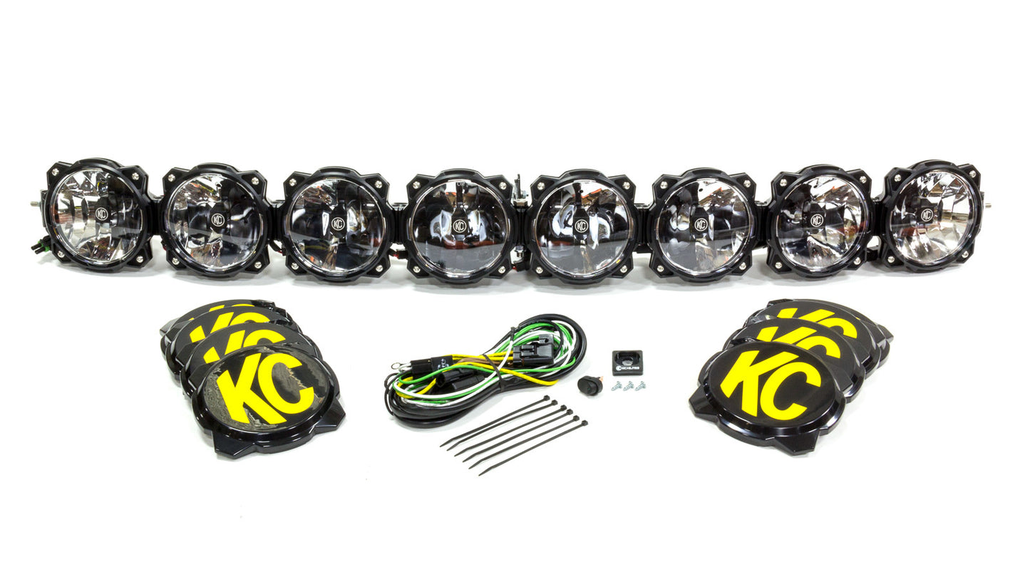 Kc Hilites LED Light Bar - Gravity LED Pro6 - Single Row - Combo Beam - 160 Watts - 50 in Long - White LED - Surface