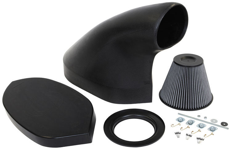 K And N Engineering Hood Scoop - Dragster - 23.625 in Height - Filter - Carbon Fiber - Kit