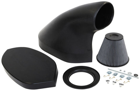 K And N Engineering Hood Scoop - Dragster - 23.625 in Height - Filter - Carbon Fiber - Kit