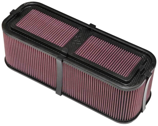 K And N Engineering Sprint Car Air Box - Custom Racing Assembly - 7 x 19 in Rectangle - 6.5 in Tall - Reusable Oiled
