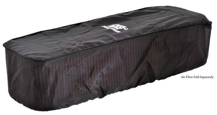K And N Engineering Air Filter Wrap - Precharger - Reusable - 7.5 x 19 in Rectangle - 5.375 Tall - Polyester - Black -