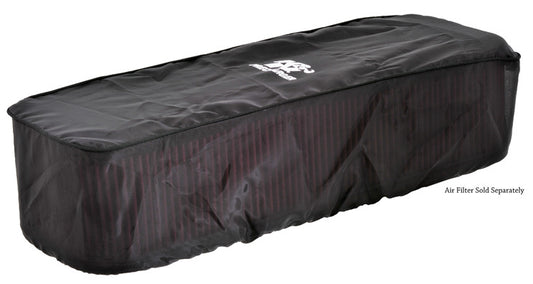 K And N Engineering Air Filter Wrap - Precharger - Reusable - 7.5 x 19 in Rectangle - 5.375 Tall - Polyester - Black -