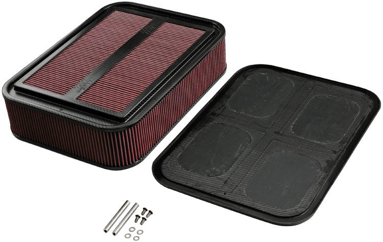 K And N Engineering Sprint Car Air Box - Custom Racing Assembly - 18.813 x 13.75 in Rectangle - 4.125 in Tall -