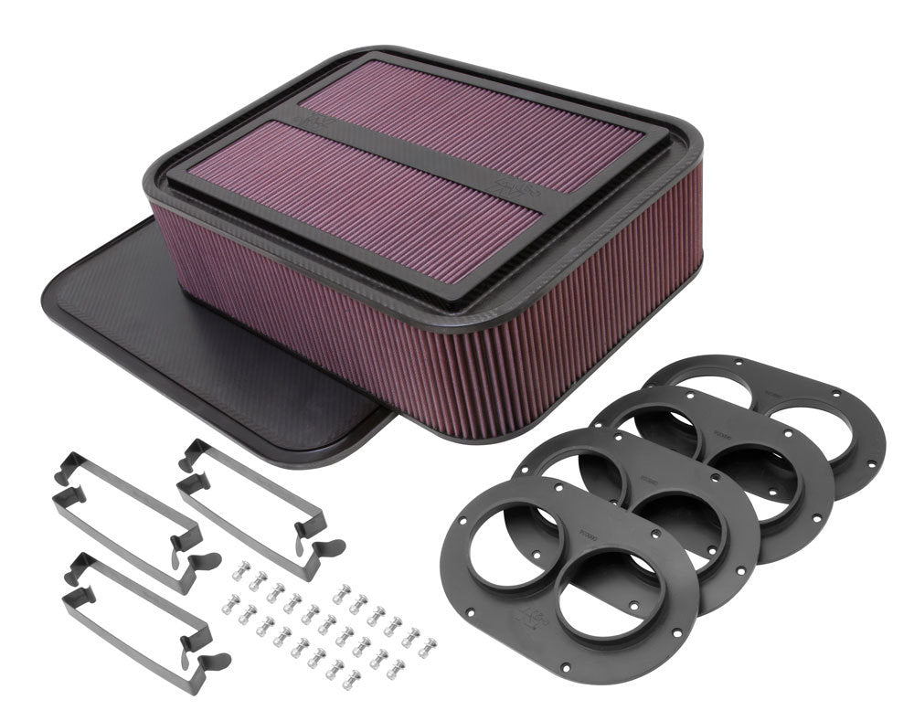 K And N Engineering Sprint Car Air Box - Custom Racing Assembly Gen 2 - 19 x 14 in Rectangle - 4.125 in Tall -