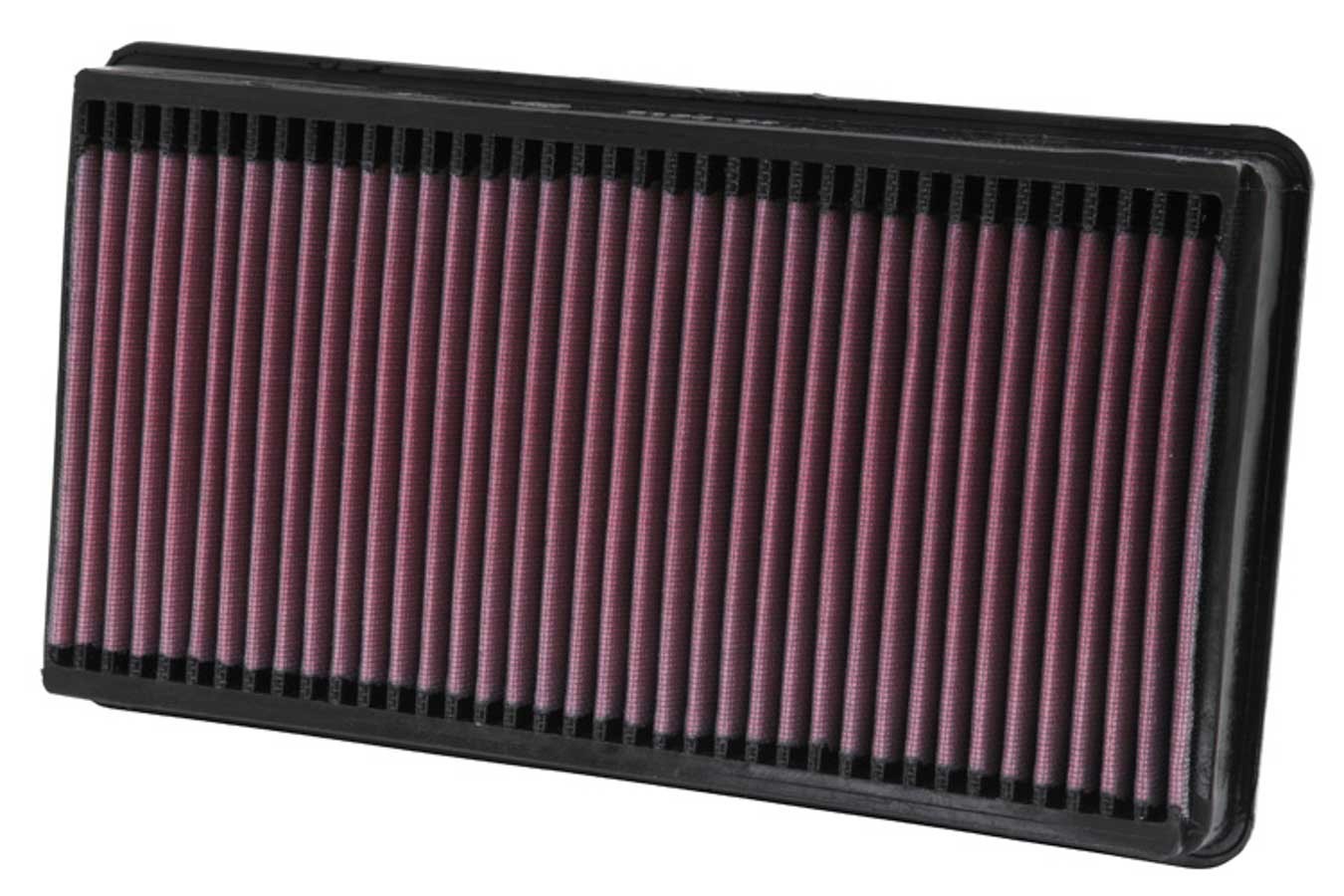 K And N Engineering Air Filter Element - Panel - 13.188 x 7.25 in - 1.5 in Tall - Reusable Cotton - Red - Ford