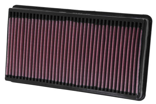 K And N Engineering Air Filter Element - Panel - 13.188 x 7.25 in - 1.5 in Tall - Reusable Cotton - Red - Ford