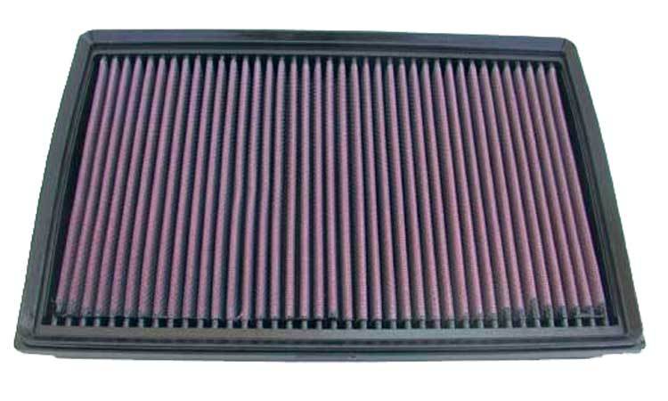 K And N Engineering Air Filter Element - Panel - 11.25 x 7.563 in - 1.125 in Tall - Reusable Cotton - Red - Ford /