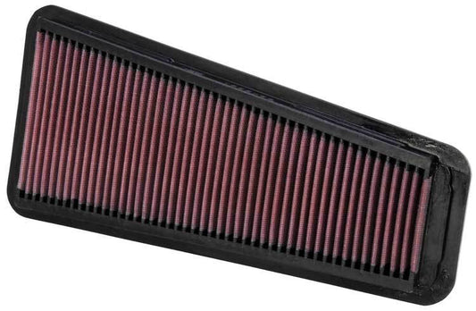 K And N Engineering Air Filter Element - Panel - 14.063 x 6.563 in - 1.563 in Tall - Reusable Cotton - Red - Toyota