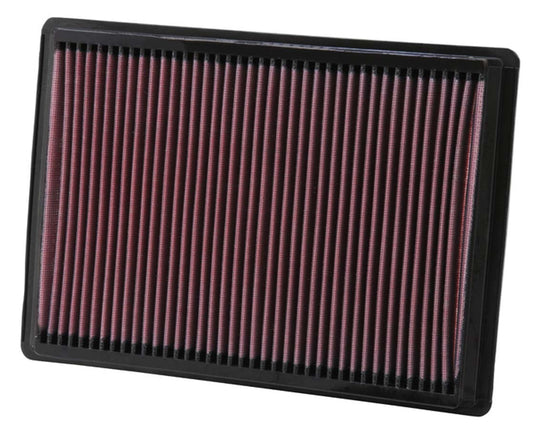K And N Engineering Air Filter Element - Panel - 11.438 x 8.313 in - 1.063 in Tall - Reusable Cotton - Red - Mopar
