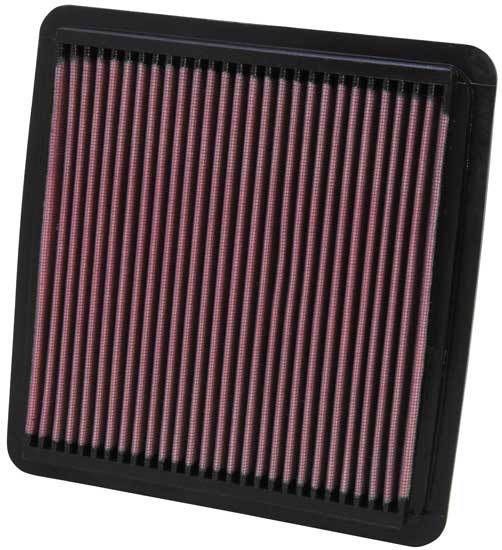 K And N Engineering Air Filter Element - Panel - 8.75 x 8.563 in - 0.938 in Tall - Reusable Cotton - Red - Various