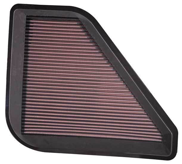 K And N Engineering Air Filter Element - Panel - 14 x 11.75 in - 1 in Tall - Reusable Cotton - Red - Buick Enclave /
