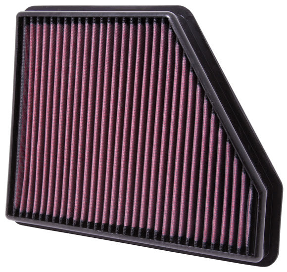 K And N Engineering Air Filter Element - Panel - 11.625 x 9.125 in - 1.625 in Tall - Reusable Cotton - Red - Chevy