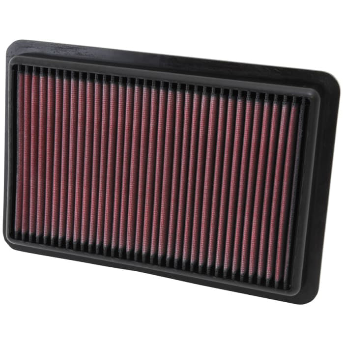 K And N Engineering Air Filter Element - Panel - 10.75 x 7.125 in - 1.188 in Tall - Reusable Cotton - Red - Mazda 6