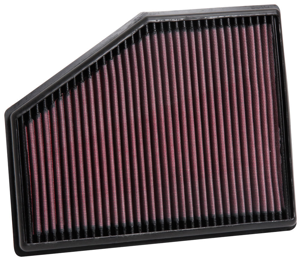 K And N Engineering Air Filter Element - Panel - 10.688 x 8.625 in - 1.125 in Tall - Reusable Cotton - Red - Various