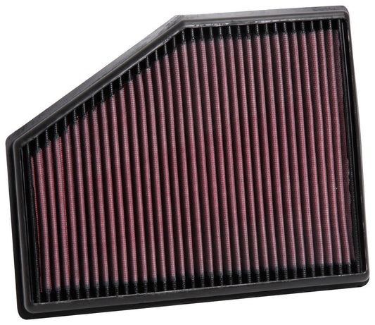 K And N Engineering Air Filter Element - Panel - 10.688 x 8.625 in - 1.125 in Tall - Reusable Cotton - Red - Various
