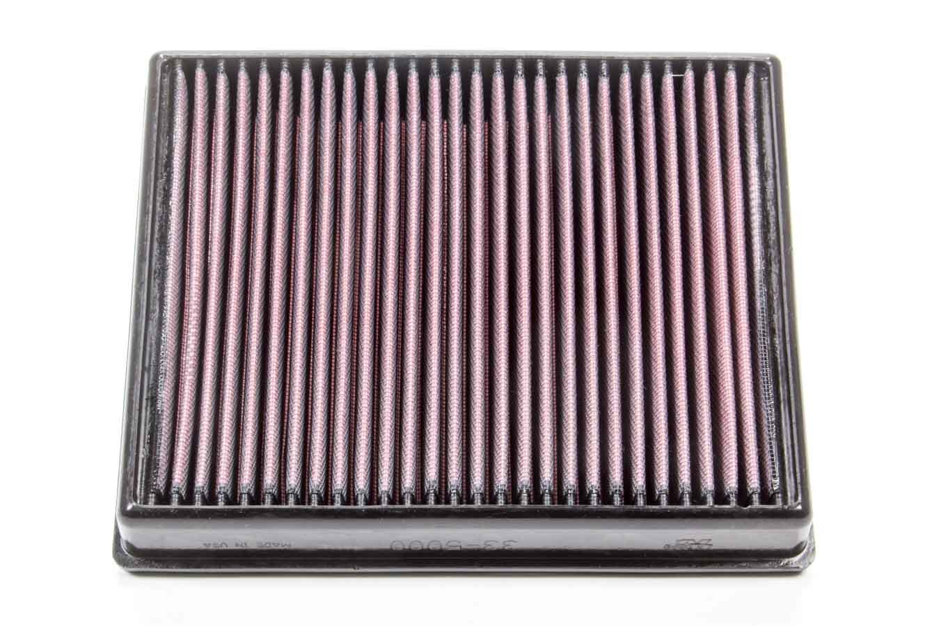 K And N Engineering Air Filter Element - Panel - 9.625 x 7.813 in - 1.563 in Tall - Reusable Cotton - Red - Ford