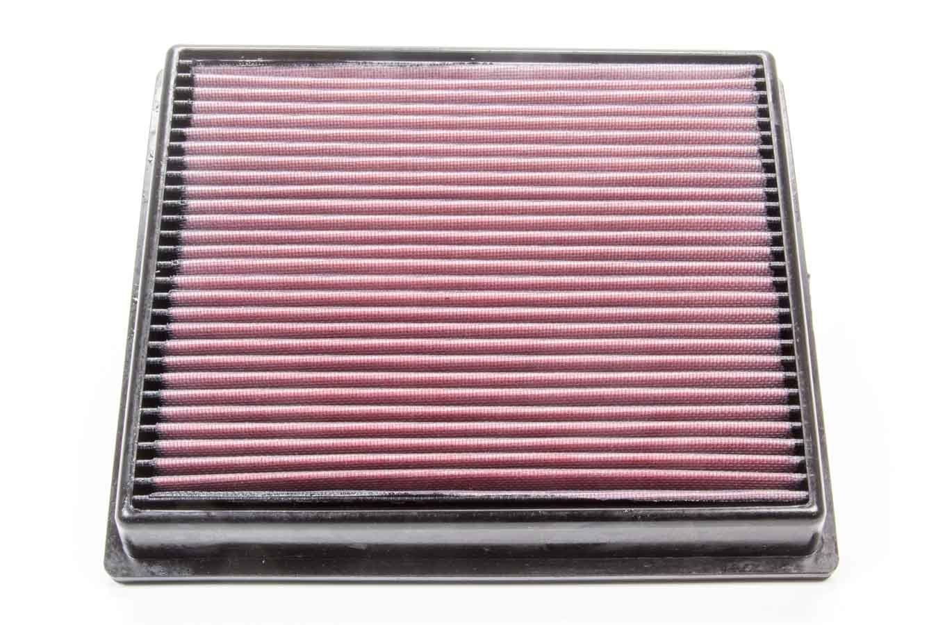 K And N Engineering Air Filter Element - Panel - 11.813 x 10.313 in - 1.625 in Tall - Reusable Cotton - Red - Toyota