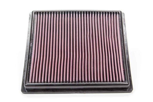 K And N Engineering Air Filter Element - Panel - 10.75 x 10 in - 1.063 in Tall - Reusable Cotton - Red - GM Midsize