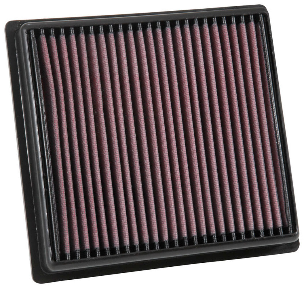K And N Engineering Air Filter Element - Panel - 9.125 in x 8.656 in - 1.563 in Tall - Reusable Cotton - Red - Acura /