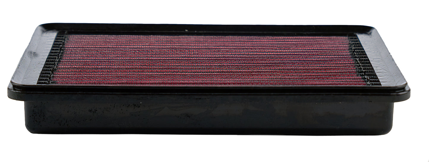 K And N Engineering Air Filter Element - 10.203 in x 7.25 in x 1.469 in Tall - Reusable Cotton - Red - Mazda 3 2019-21