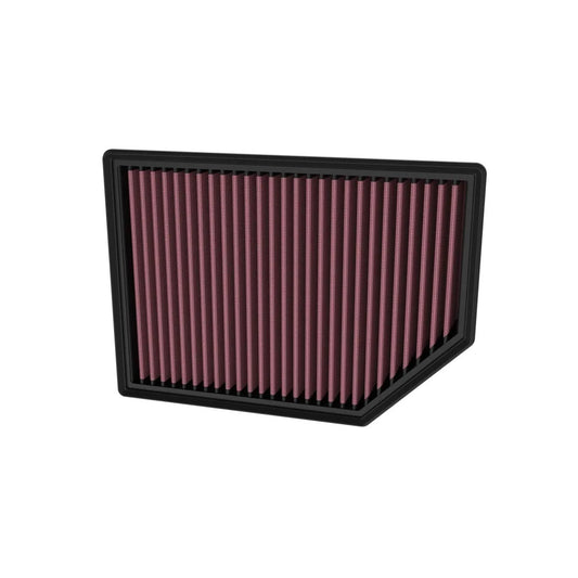 K And N Engineering Air Filter Element - Panel - 13.875 x 9.938 in - 2.313 in Tall - Reusable Cotton - Red - Jeep