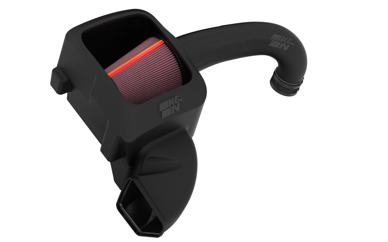 K And N Engineering Air Induction System - 50 Series GEN3 - Reusable Oiled Filter - Plastic - Black - Mopar Gen III