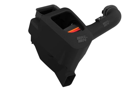 K And N Engineering Air Induction System - 50 Series GEN3 - Reusable Dry Filter - Plastic - Black - GM Duramax - GM