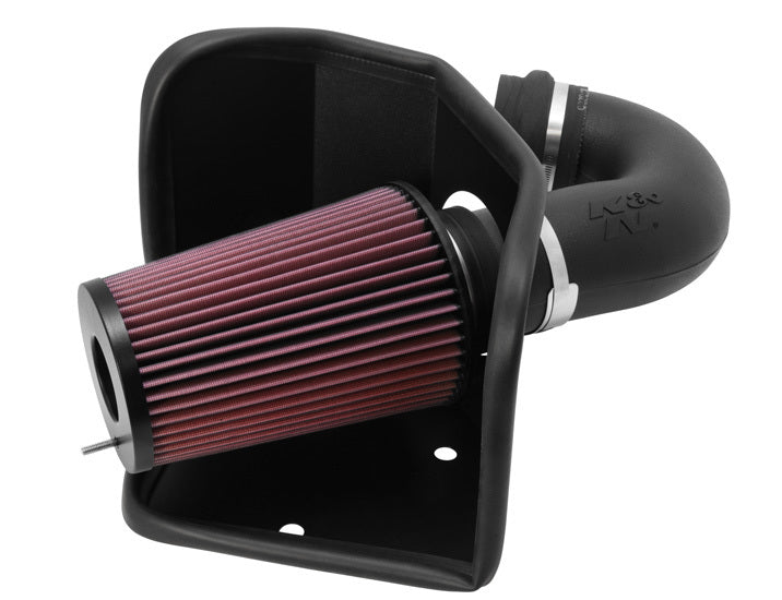 K And N Engineering Air Induction System - 57 Series FIPK - Reusable Oiled Filter - Plastic - Black - Dodge Ram