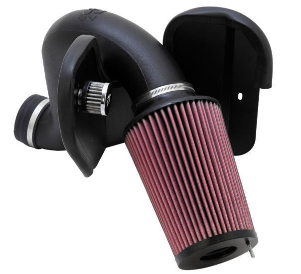 K And N Engineering Air Induction System - 57 Series FIPK - Reusable Oiled Filter - Plastic - Black - Dodge Ram