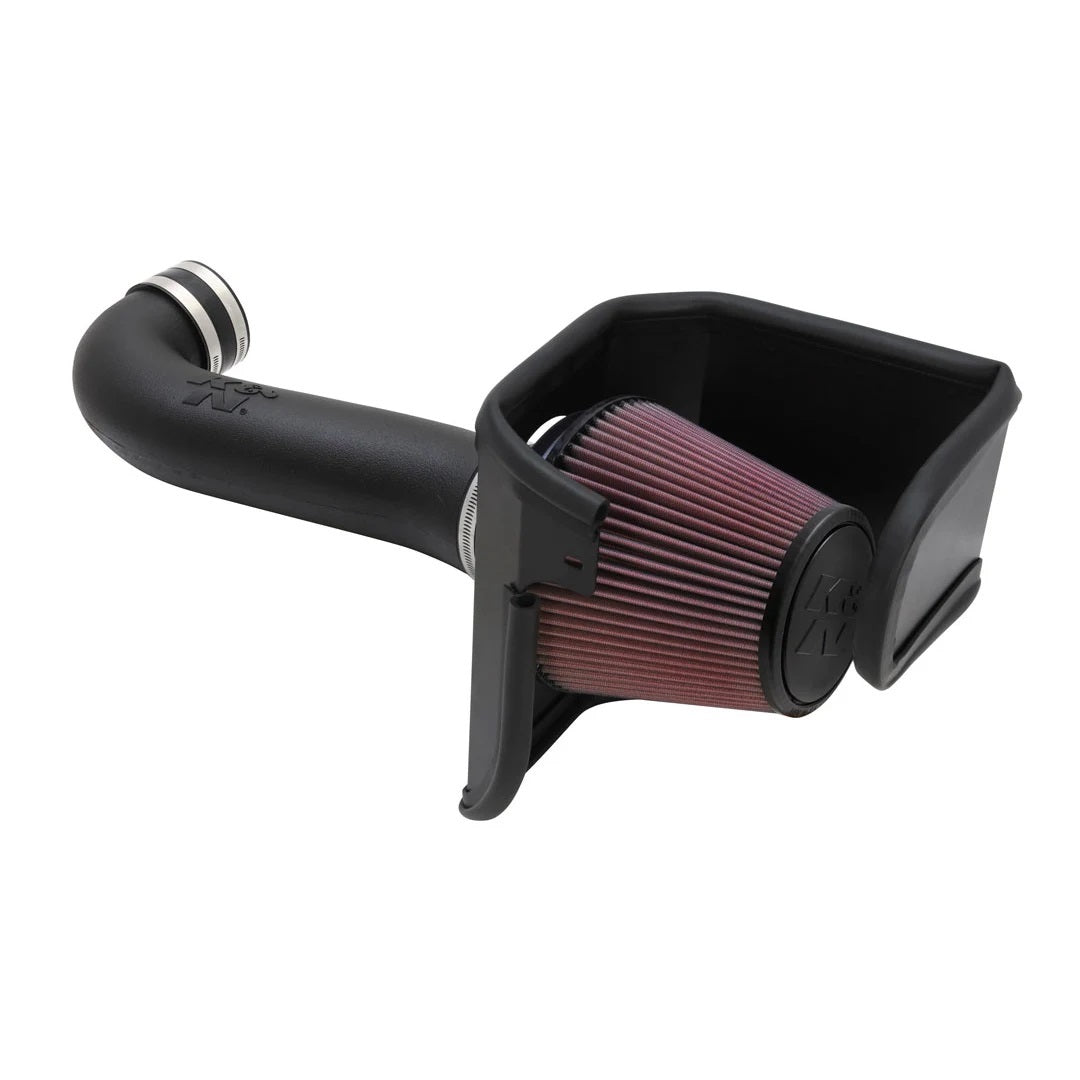 K And N Engineering Air Induction System - 57 Series FIPK - Reusable Oiled Filter - Plastic - Black - Mopar LC-Body /