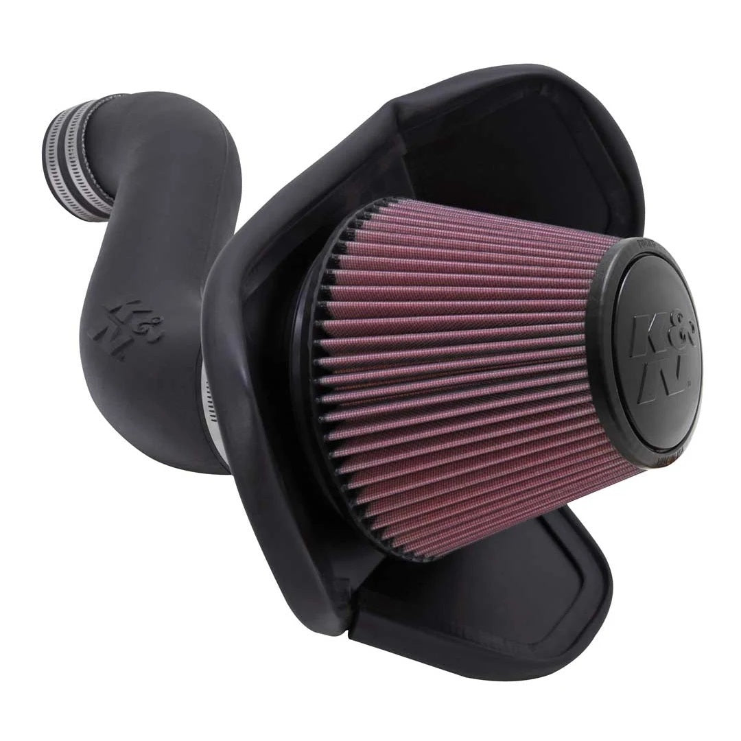 K And N Engineering Air Induction System - 57 Series FIPK - Reusable Oiled Filter - Plastic - Black - Mopar LC-Body /