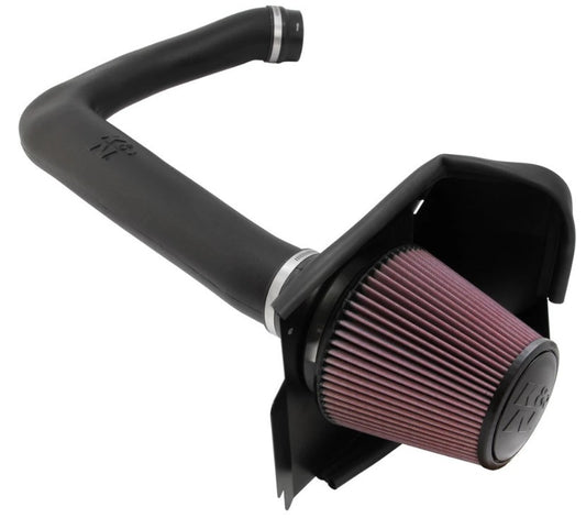 K And N Engineering Air Induction System - 57 Series FIPK - Reusable Oiled Filter - Plastic - Black - Mopar LD-Body