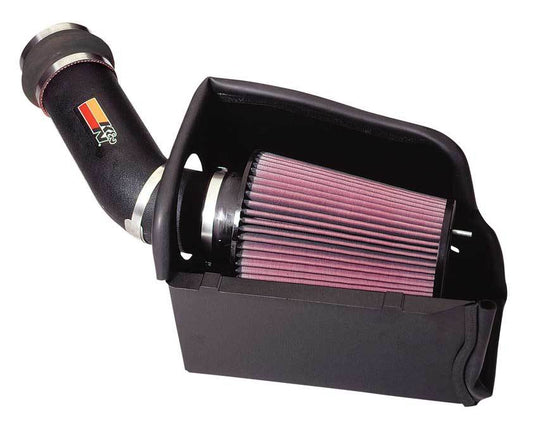 K And N Engineering Air Induction System - 57 Series FIPK - Reusable Oiled Filter - Plastic - Black - Ford Fullsize