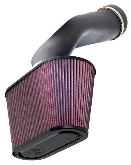 K And N Engineering Air Induction System - 57 Series FIPK - Reusable Oiled Filter - Plastic - Black - Chevy Corvette