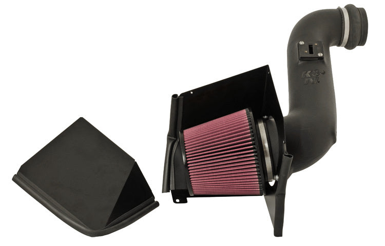 K And N Engineering Air Induction System - 57 Series FIPK - Reusable Oiled Filter - Plastic - Black - GM Fullsize