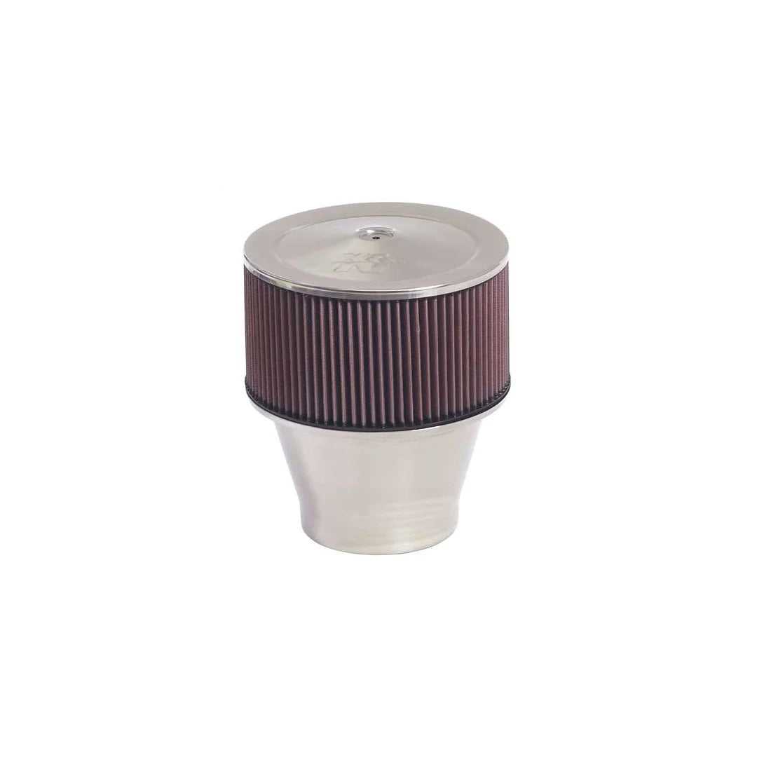 K And N Engineering Air Cleaner Assembly - Custom - Velocity Stack - 9 in Round - 5 in Element - 5-1/8 in Carb Flange