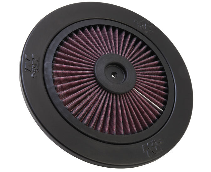 K And N Engineering Air Cleaner Lid - X-Stream Top - 9 in Round - Aluminum - Black Powder Coat - Each