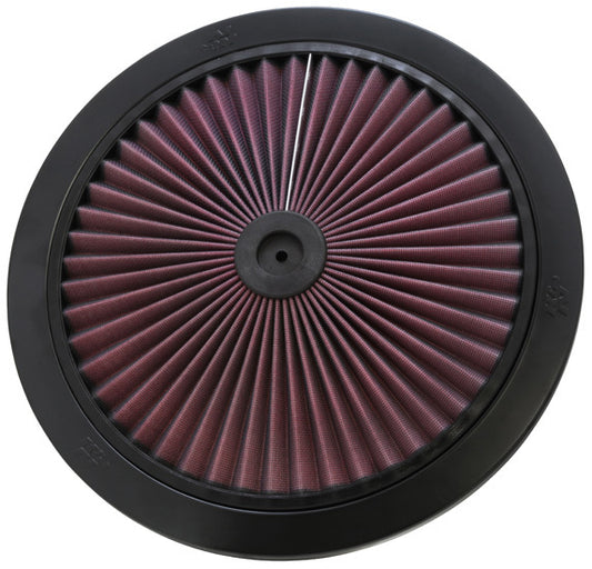 K And N Engineering Air Cleaner Lid - X-Stream Top - 14 in Round - Aluminum - Black Powder Coat - Each