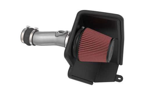K And N Engineering Air Induction System - 69 Series Typhoon - Reusable Oiled Filter - Aluminum - Gray Powder Coat -