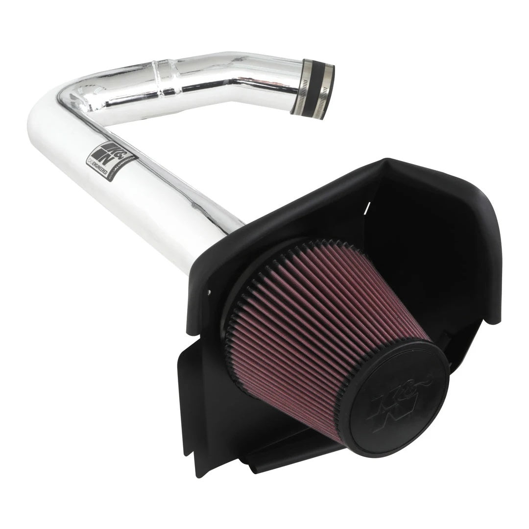 K And N Engineering Air Induction System - 69 Series Typhoon - Reusable Oiled Filter - Aluminum - Polished - V6 -