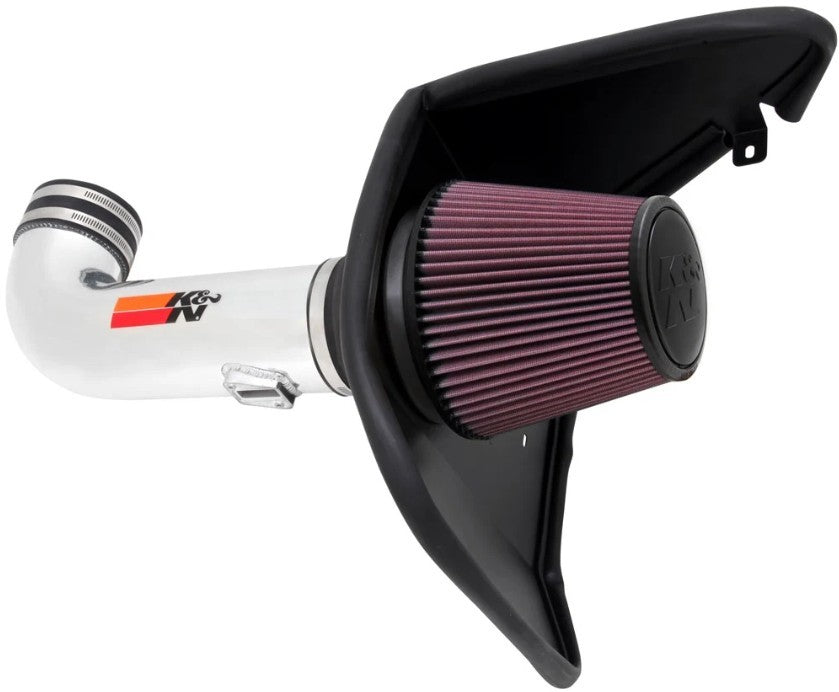 K And N Engineering Air Induction System - 69 Series Typhoon - Reusable Oiled Filter - Aluminum - Polished - GM