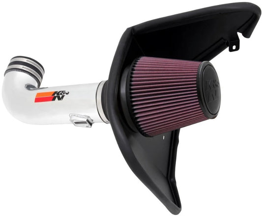 K And N Engineering Air Induction System - 69 Series Typhoon - Reusable Oiled Filter - Aluminum - Polished - GM